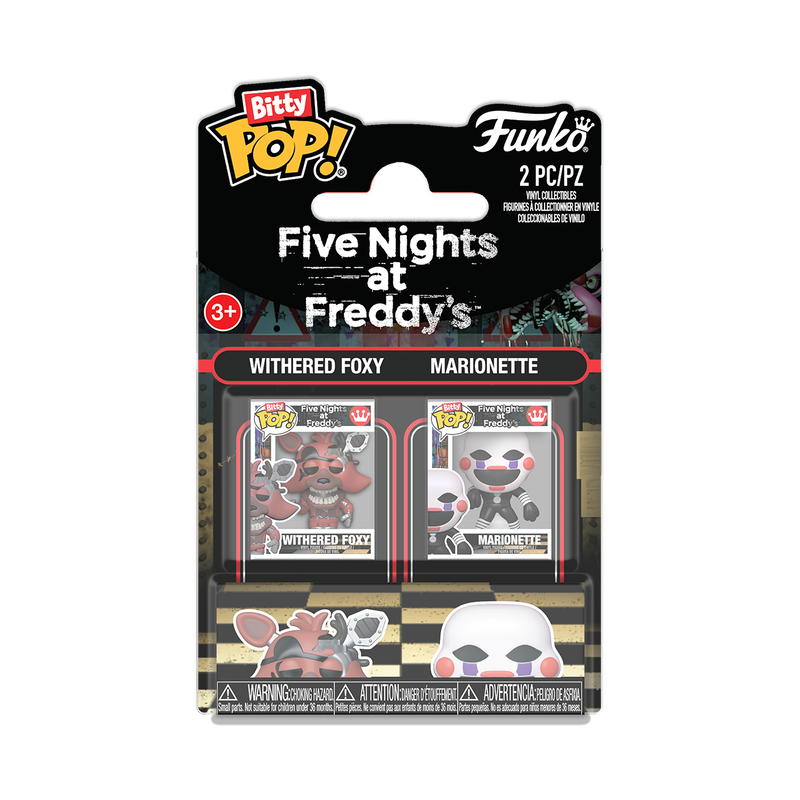 Bitty Pop! Withered Foxy & Marionette 2-Pack, , hi-res view 1